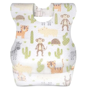 disposable baby bibs pack of 50 – leakproof travel feeding bibs with food catcher