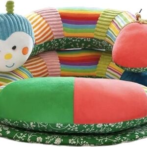 baby support pillow for back and body, multicolor catterpiller design, soft support pillow for infants