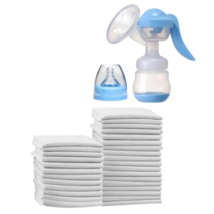 manual breast pump+disposable changing mats (60×45cm). perfect for comfortable breastfeeding and mess free diaper changes at home or on the go.