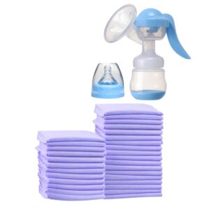 manual breast pump+disposable changing mats (60×45cm). perfect for comfortable breastfeeding and mess free diaper changes at home or on the go.