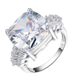 925 sterling silver cubic zirconia ring for women elegant wedding engagement