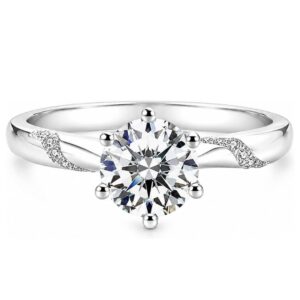 925 sterling silver cubic zirconia anniversary ring for women – elegant promise & wedding jewelry