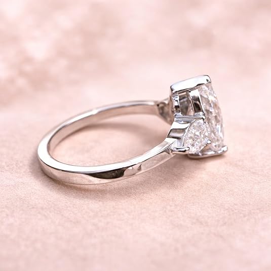 14k white gold finish marquise cut lab created diamond engagement ring for women 14k white gold finish marquise cut lab created diamond engagement ring for women
