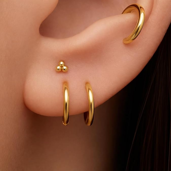 14k solid gold classic hinged segment clicker ring for women – seamless nose, septum & cartilage hoop | minimal everyday fine piercing jewelry | secure easy click closure gift for her 14k solid gold classic hinged segment clicker ring for women – seamless nose, septum & cartilage hoop | minimal everyday fine piercing jewelry | secure easy click closure gift for her