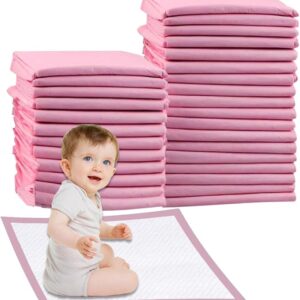 baby disposable changing mats, 60x45cm pink pack of 30