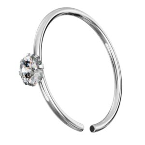 925 sterling silver flower set cz stud earrings for women – sparkling floral jewelled earrings | hypoallergenic dainty flower ear jewelry | elegant everyday silver earrings gift for her