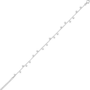 925 sterling silver with rhodium plated drop bead bracelet for women wedding, engagement, anniversary, party, daily wear & christmas gift for her.