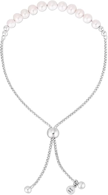 925 sterling silver rhodium plated friendship freshwater pearl drawstring bracelet for women wedding, engagement, anniversary, party, daily wear & christmas gift for her. 925 sterling silver rhodium plated friendship freshwater pearl drawstring bracelet for women wedding, engagement, anniversary, party, daily wear & christmas gift for her.