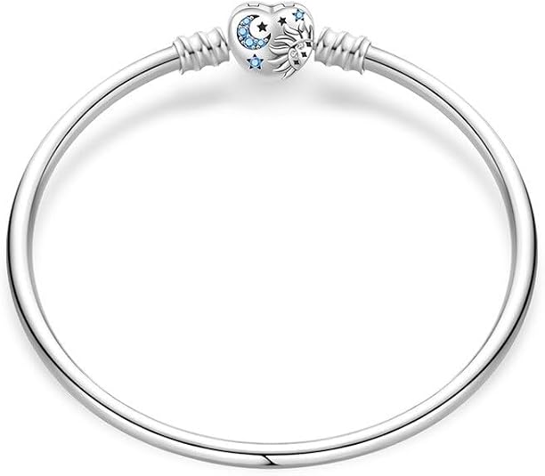 925 sterling silver heart star & moon bangle bracelet for women wedding, engagement, anniversary, paerty, daily wear & christmas gift for her. 925 sterling silver heart star & moon bangle bracelet for women wedding, engagement, anniversary, paerty, daily wear & christmas gift for her.