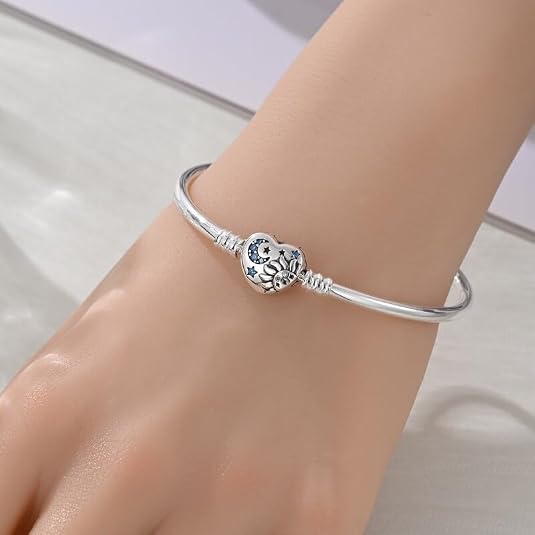925 sterling silver heart star & moon bangle bracelet for women wedding, engagement, anniversary, paerty, daily wear & christmas gift for her. 925 sterling silver heart star & moon bangle bracelet for women wedding, engagement, anniversary, paerty, daily wear & christmas gift for her.