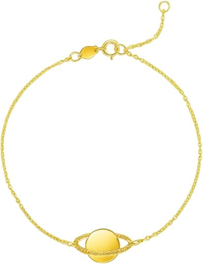 14k yellow gold saturn women bracelet for wedding, engagement, anniversary, party, daily wear & christmas gift for her. 14k yellow gold saturn women bracelet for wedding, engagement, anniversary, party, daily wear & christmas gift for her.