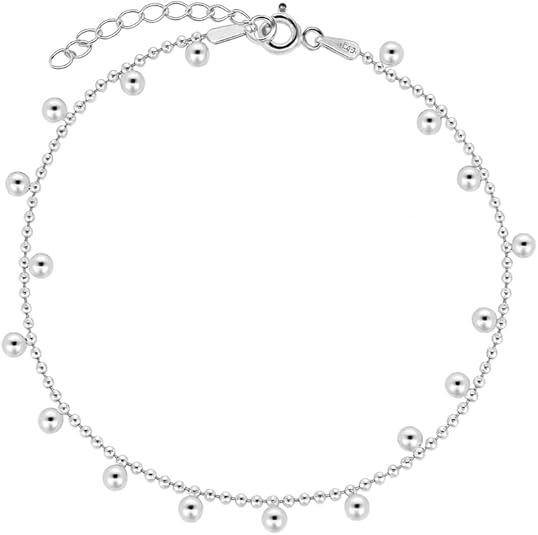 925 sterling silver with rhodium plated drop bead bracelet for women wedding, engagement, anniversary, party, daily wear & christmas gift for her. 925 sterling silver with rhodium plated drop bead bracelet for women wedding, engagement, anniversary, party, daily wear & christmas gift for her.