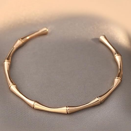 14k yellow gold plated sterling silver women’s bamboo style cuff bangle bracelet for wedding, anniversary, party & daily wear. 14k yellow gold plated sterling silver women’s bamboo style cuff bangle bracelet for wedding, anniversary, party & daily wear.