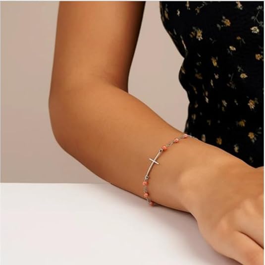 925 sterling silver adjustable bracelet with cross (1.20mm) – elegant two toned white & rose finish faith charm bracelet for women, perfect for daily wear, party, anniversary & gift for her. 925 sterling silver adjustable bracelet with cross (1.20mm) – elegant two toned white & rose finish faith charm bracelet for women, perfect for daily wear, party, anniversary & gift for her.