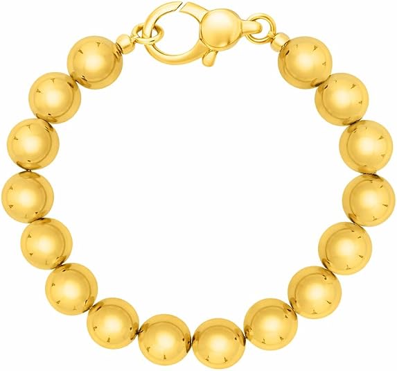 925 sterling silver yellow gold plated bold bead bracelet for women wedding, engagement, anniversary, party, daily wear & christmas gift for her. 925 sterling silver yellow gold plated bold bead bracelet for women wedding, engagement, anniversary, party, daily wear & christmas gift for her.