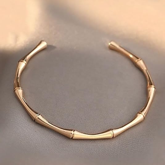 14k yellow gold plated sterling silver women’s bamboo style cuff bangle bracelet for wedding, anniversary, party & daily wear. 14k yellow gold plated sterling silver women’s bamboo style cuff bangle bracelet for wedding, anniversary, party & daily wear.