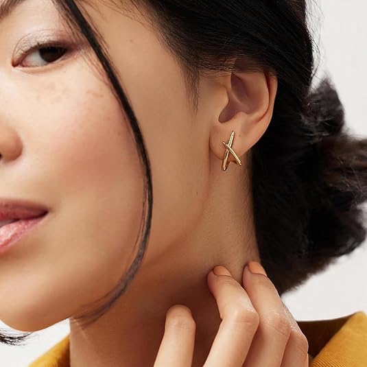 14k gold stud earrings for women – dainty simple gold earrings, elegant everyday jewelry 14k gold stud earrings for women – dainty simple gold earrings, elegant everyday jewelry