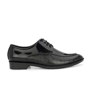men’s black patent leather lace up formal dress shoes