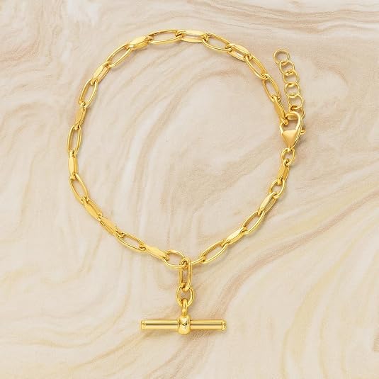 sterling silver yellow gold plated toggle link bracelet for women wedding, engagement, anniversary, party, daily wear & christmas gift for her. sterling silver yellow gold plated toggle link bracelet for women wedding, engagement, anniversary, party, daily wear & christmas gift for her.