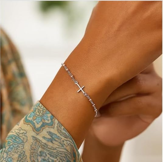 925 sterling silver adjustable bracelet with cross (1.20mm) – elegant two toned white & rose finish faith charm bracelet for women, perfect for daily wear, party, anniversary & gift for her. 925 sterling silver adjustable bracelet with cross (1.20mm) – elegant two toned white & rose finish faith charm bracelet for women, perfect for daily wear, party, anniversary & gift for her.