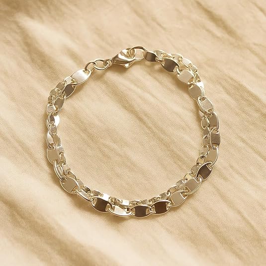 925 sterling silver three strand marina link bracelet – elegant multi layer chain design for women, perfect for wedding, anniversary, party, daily wear & gift for her. 925 sterling silver three strand marina link bracelet – elegant multi layer chain design for women, perfect for wedding, anniversary, party, daily wear & gift for her.