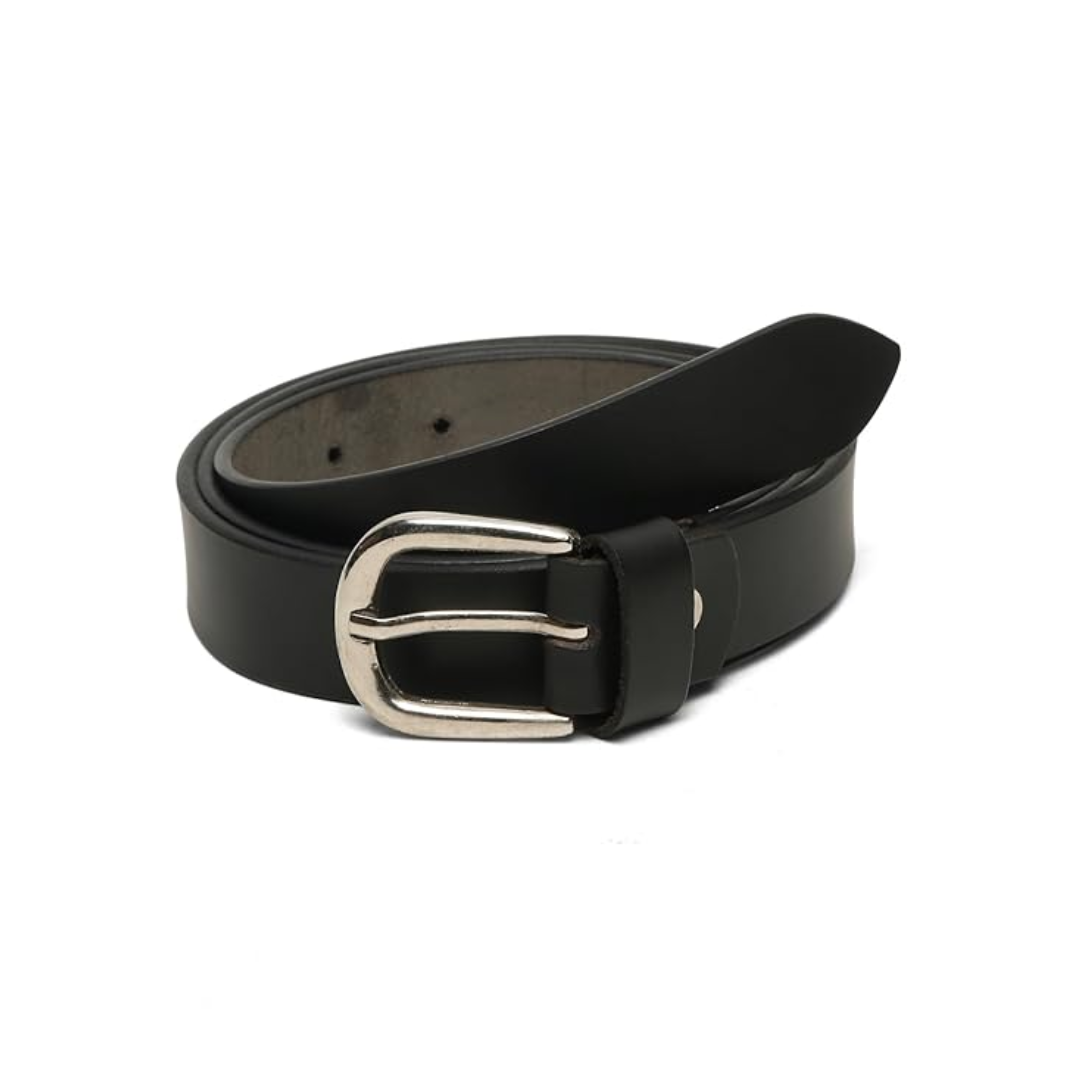 classic black women’s leather belt with silver buckle classic black women’s leather belt with silver buckle