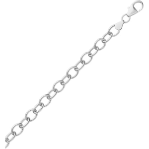 simple rhodium plated bracelet in sterling silver for women wedding, engagement, anniversary, party, daily wear & christmas gift for her.