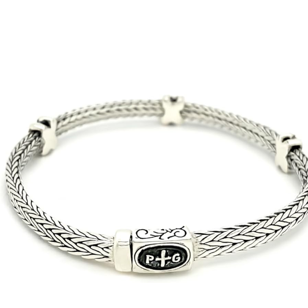 925 sterling silver woven rope bracelet with black sapphire “x” accents – elegant textured chain bracelet for women, daily wear wedding, engagement, anniversary, party & christmas gift for her 925 sterling silver woven rope bracelet with black sapphire “x” accents – elegant textured chain bracelet for women, daily wear wedding, engagement, anniversary, party & christmas gift for her