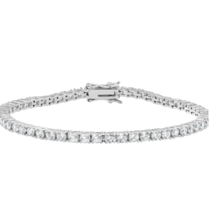 925 sterling silver round cut cubic zirconia tennis bracelet for women, sparkling cz tennis bracelet, fine jewelry gift
