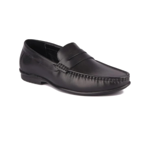 men’s black slip on loafer formal leather shoes
