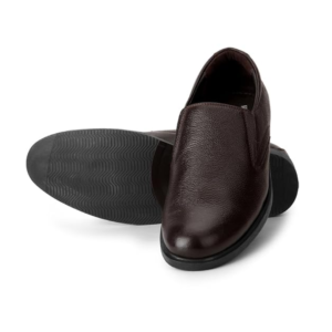 men’s brown slip on formal leather comfort shoes