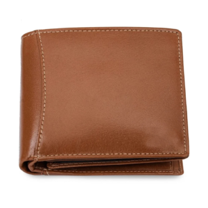 classic brown leather men’s wallet slim durable