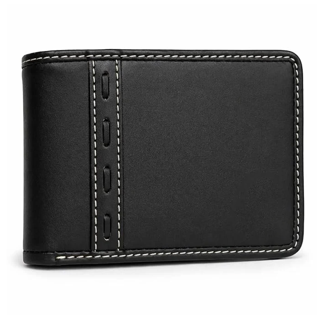 men’s black leather wallet | premium bifold wallet with card holder & cash compartments | rfid blocking slim wallet for men men’s black leather wallet | premium bifold wallet with card holder & cash compartments | rfid blocking slim wallet for men