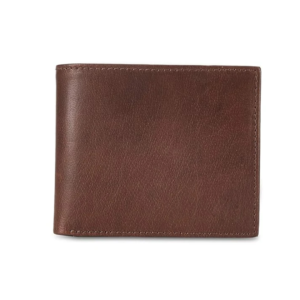 men’s genuine leather brown bi fold wallet | classic slim wallet for men with rfid blocking | premium leather wallet with card slots & cash compartments