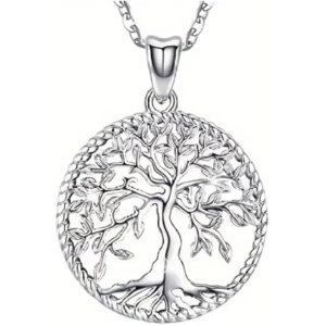 925 sterling silver tree of life pendant necklace | elegant symbolic jewelry gift with chain