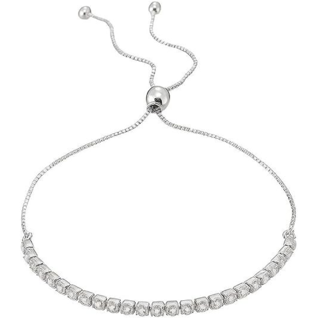 4.00ct round 14k white gold plated with simulated diamond tennis bracelet for women wedding, anniversary, party & daily wear. 4.00ct round 14k white gold plated with simulated diamond tennis bracelet for women wedding, anniversary, party & daily wear.