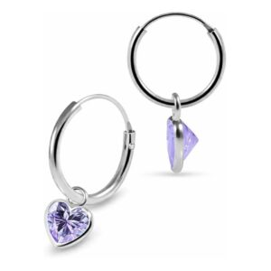 visit the twylly store 925 sterling silver heart cut cz dangling earrings – sparkling cubic zirconia drop dangle earrings for women, hypoallergenic lightweight fashion jewelry for party, wedding & daily wear
