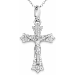 925 sterling silver crucifix pendant (2") without chain – detailed jesus on the cross, christian religious jewelry for men & women.