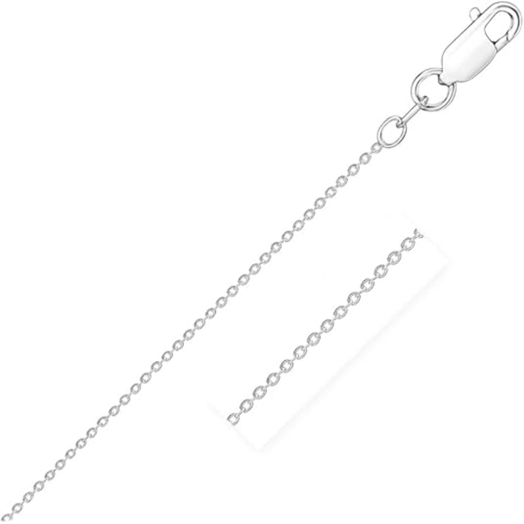 sterling silver rhodium plated round cable chain (2.10 mm) for unisex wedding, engagement, anniversary, party, daily wear & christmas gift for her. sterling silver rhodium plated round cable chain (2.10 mm) for unisex wedding, engagement, anniversary, party, daily wear & christmas gift for her.