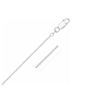925 sterling silver with rhodium plated round cable chain (2.60 mm) for unisex wedding, engagement, anniversary, party, daily wear & christmas gift for her.