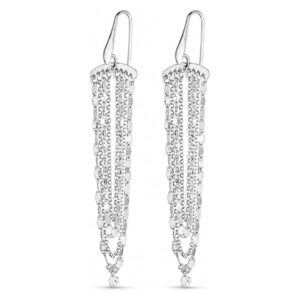 925 sterling silver multi strand chain drop chandelier earrings for women – elegant dangle statement earrings for wedding, party, anniversary, christmas & daily wear.