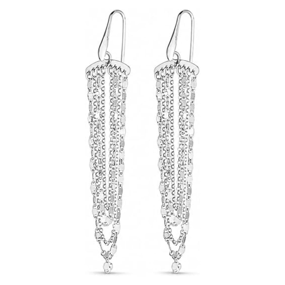 925 sterling silver multi strand chain drop chandelier earrings for women – elegant dangle statement earrings for wedding, party, anniversary, christmas & daily wear. 925 sterling silver multi strand chain drop chandelier earrings for women – elegant dangle statement earrings for wedding, party, anniversary, christmas & daily wear.
