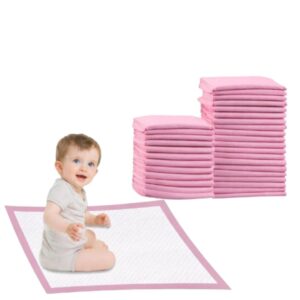 baby disposable changing mats, 60x45cm pink pack of 30