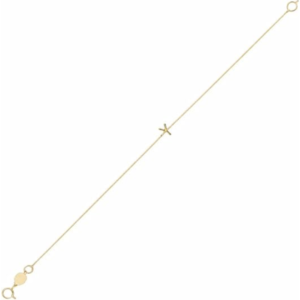 14k yellow gold mini initial y bracelet for women – dainty alphabet letter chain bracelet | minimal everyday gold jewelry | birthday, anniversary & valentine’s day gift for her.
