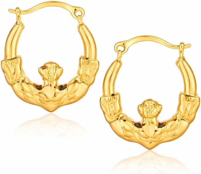 10k yellow gold claddagh motif hoop earrings for women (16x12.70mm) – polished symbolic gold hoops | irish claddagh design fine jewelry | gift for love & friendship hearts lightweight hoop earrings. 10k yellow gold claddagh motif hoop earrings for women (16x12.70mm) – polished symbolic gold hoops | irish claddagh design fine jewelry | gift for love & friendship hearts lightweight hoop earrings.