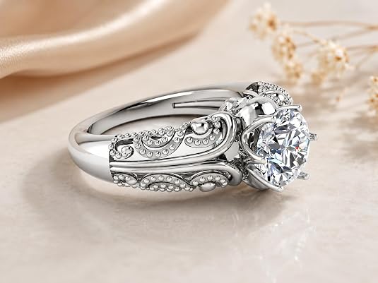 925 sterling silver white round cut cubic zirconia wedding ring for women – elegant engagement band 925 sterling silver white round cut cubic zirconia wedding ring for women – elegant engagement band