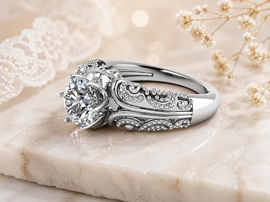 925 sterling silver white round cut cubic zirconia wedding ring for women – elegant engagement band 925 sterling silver white round cut cubic zirconia wedding ring for women – elegant engagement band