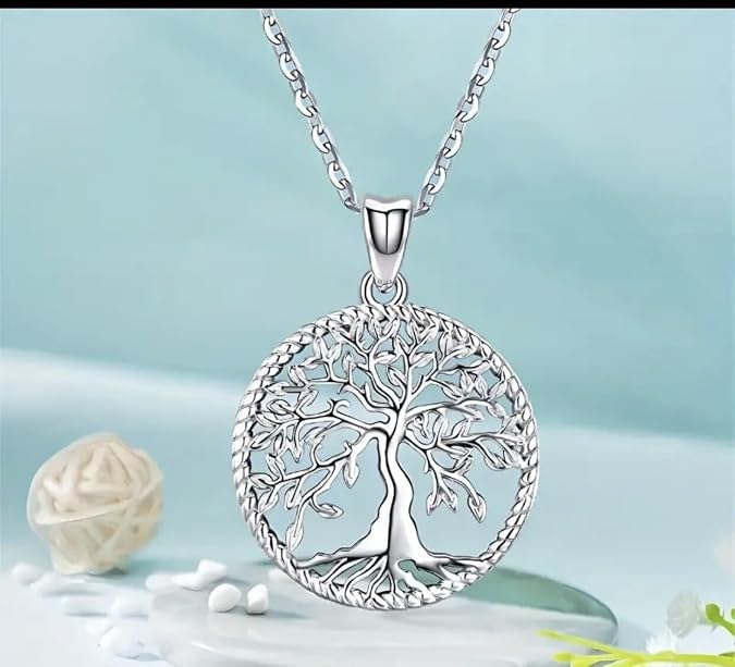 925 sterling silver tree of life pendant necklace | elegant symbolic jewelry gift with chain 925 sterling silver tree of life pendant necklace | elegant symbolic jewelry gift with chain