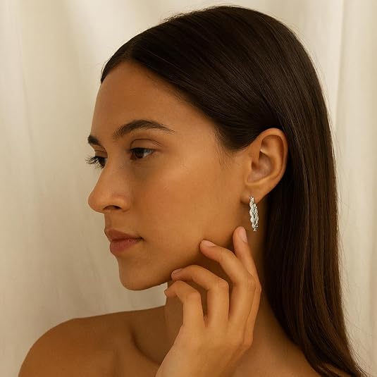 925 sterling silver large braided hoop (3x20) earrings for women 925 sterling silver large braided hoop (3x20) earrings for women