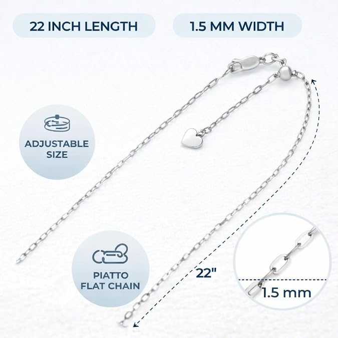 sterling silver rhodium plated round box chain (1.30 mm) for women sterling silver rhodium plated round box chain (1.30 mm) for women